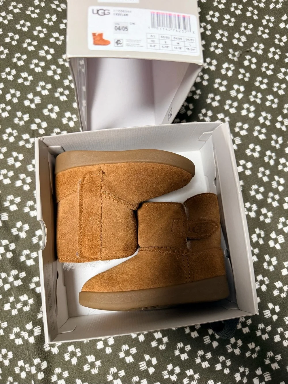 UGG Kids Chestnut Suede Slip-On Bootie